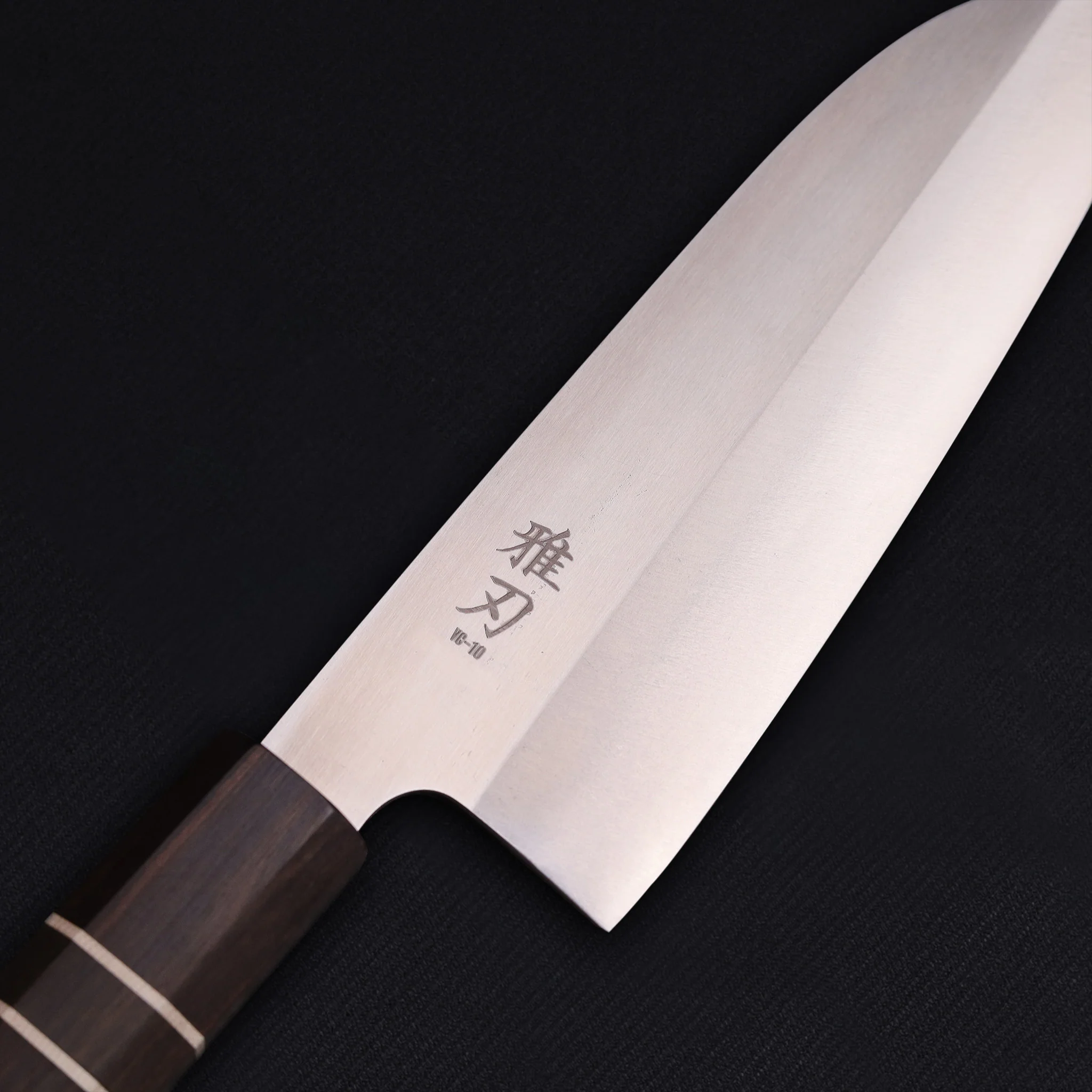 Santoku VG-10 Ebony Wood Handle 170mm/6.7in - Image 5