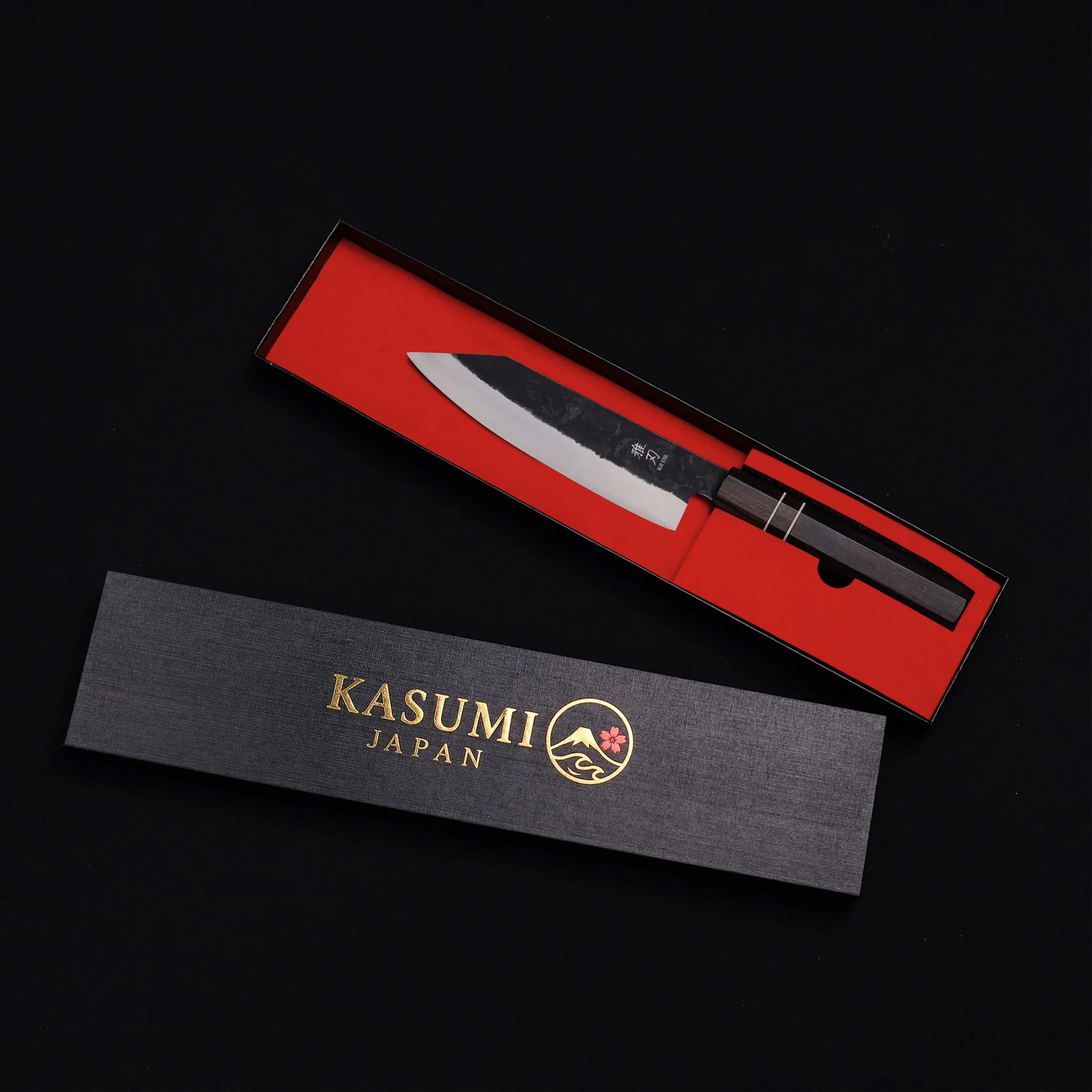 Bunka Blue Steel Ebony Wood Handle - Image 7