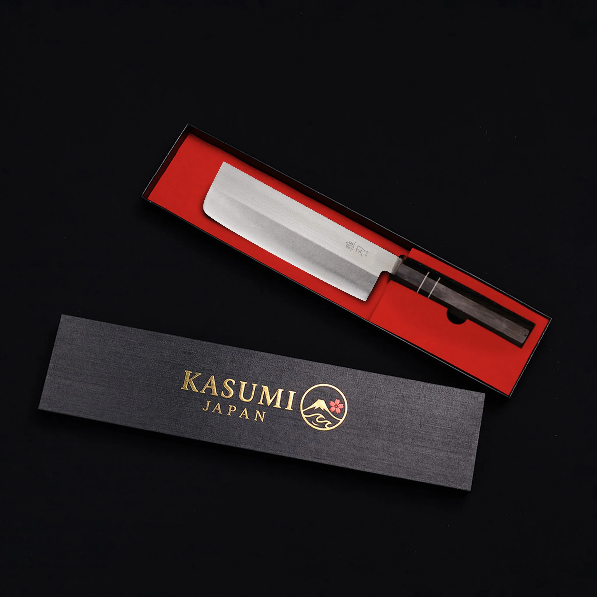 Daily Cut Japanese Trio – VG-10 stainless steel, Ebony Wood Handles (Bunka, Nakiri, Santoku) - Image 7