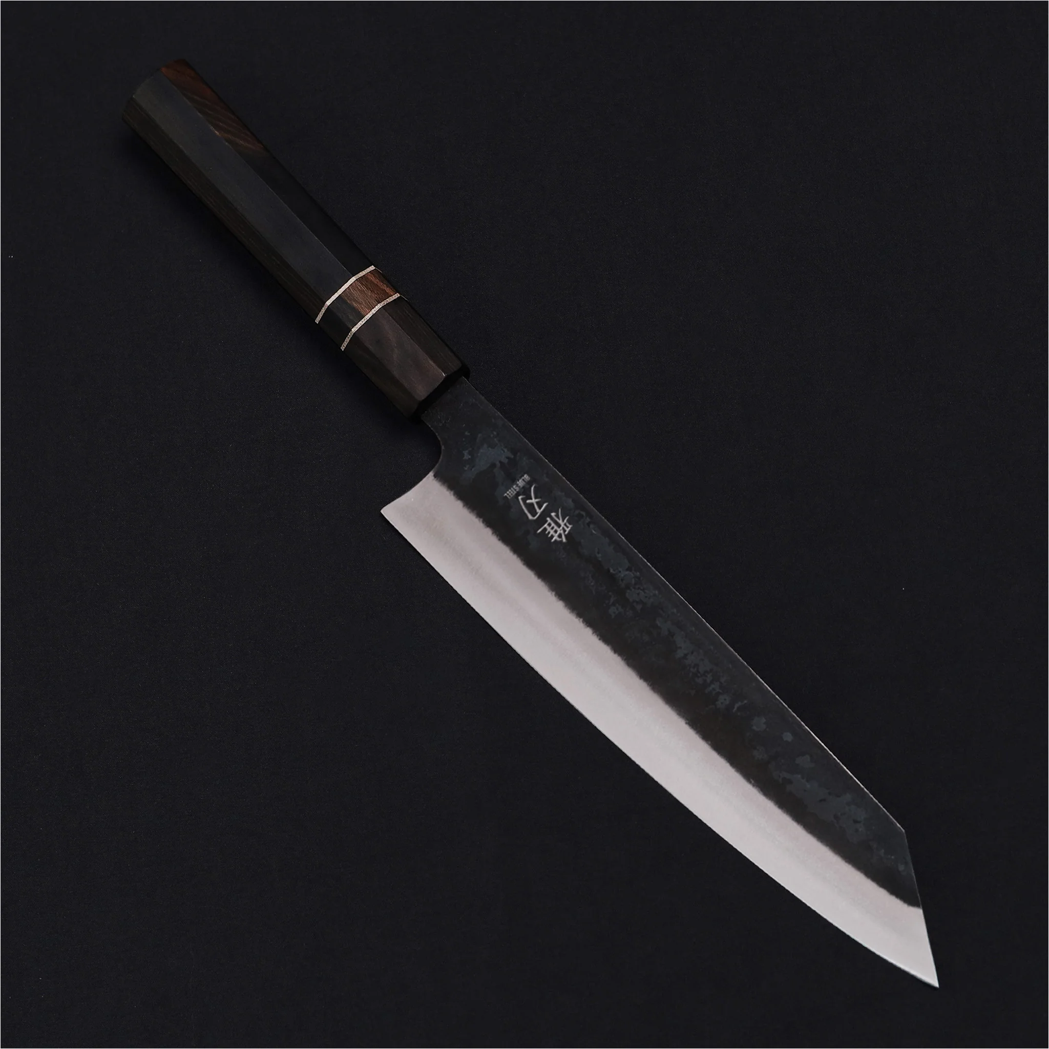 Bunka Blue Steel Ebony Wood Handle - Image 9