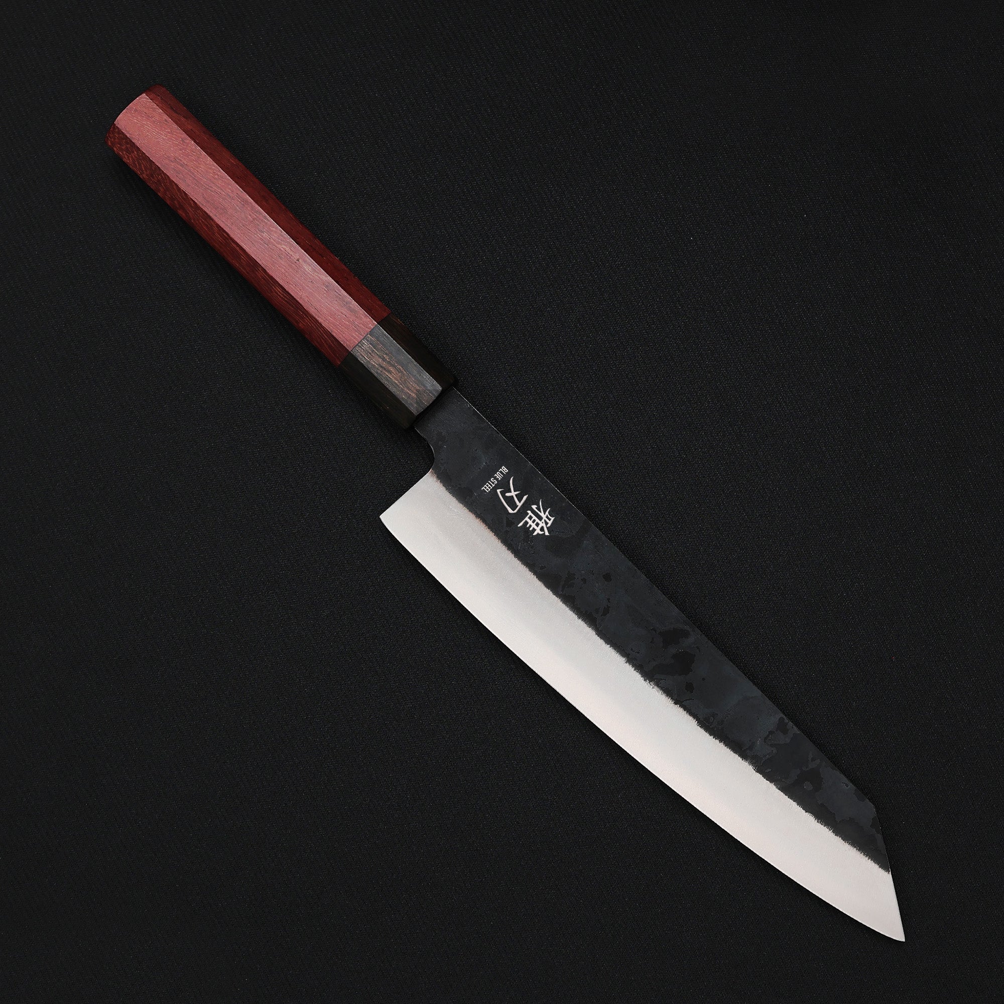 Bunka Knife – Blue Steel Red Ebony Series - Image 7