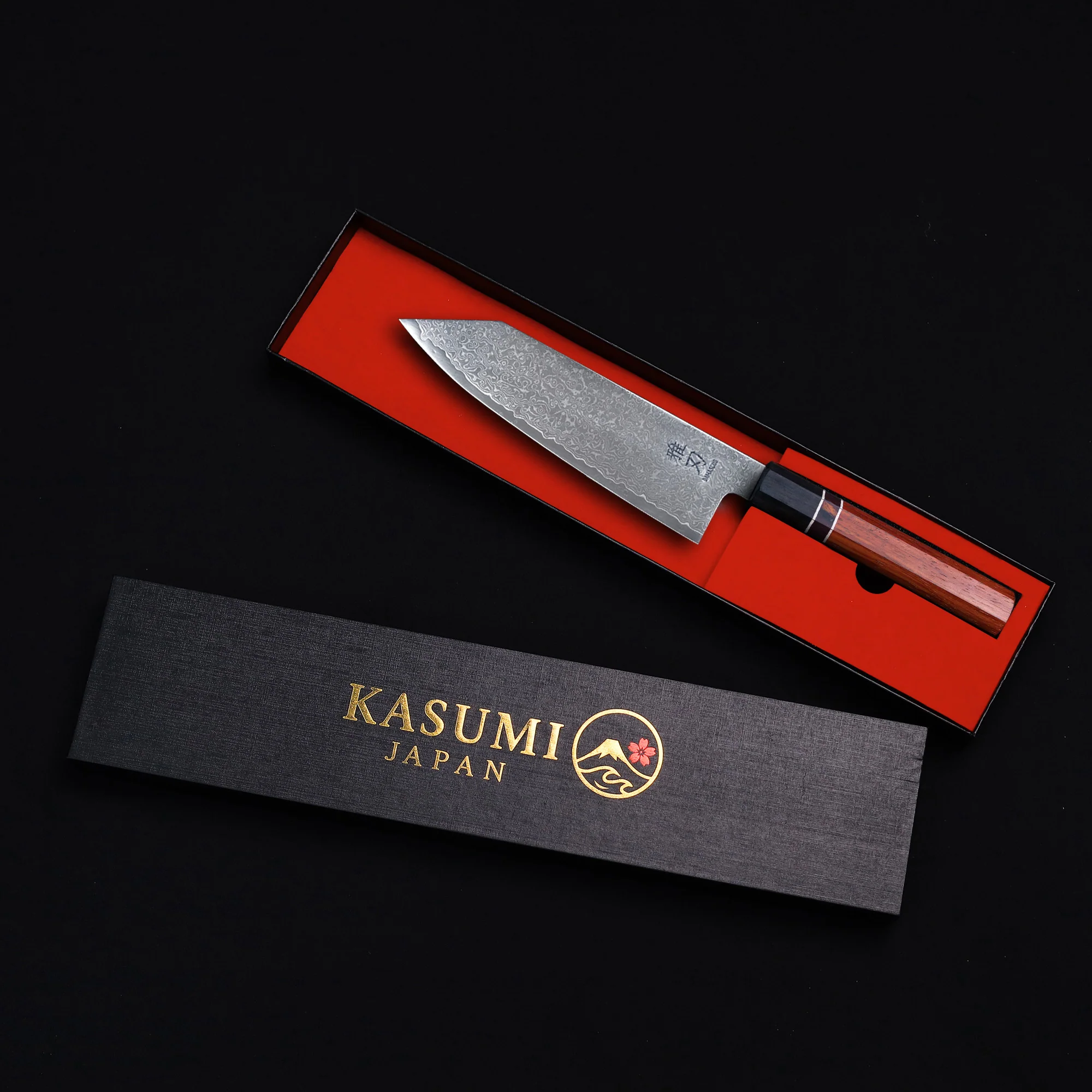 Bunka Damascus VG10 Ebony Wood Handle - Image 7