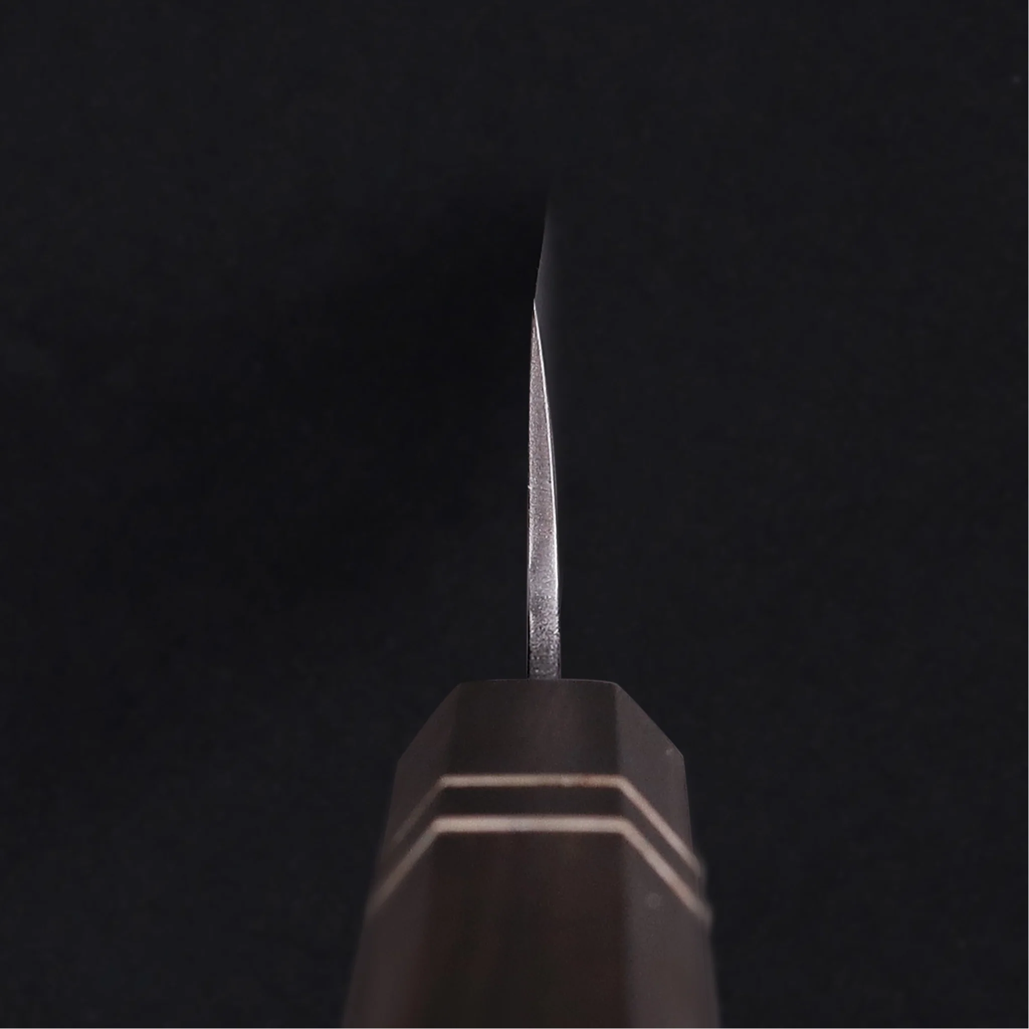 Daily Cut Japanese Trio – Blue Steel Blades, Ebony Wood Handles (Bunka, Nakiri, Santoku) - Image 4