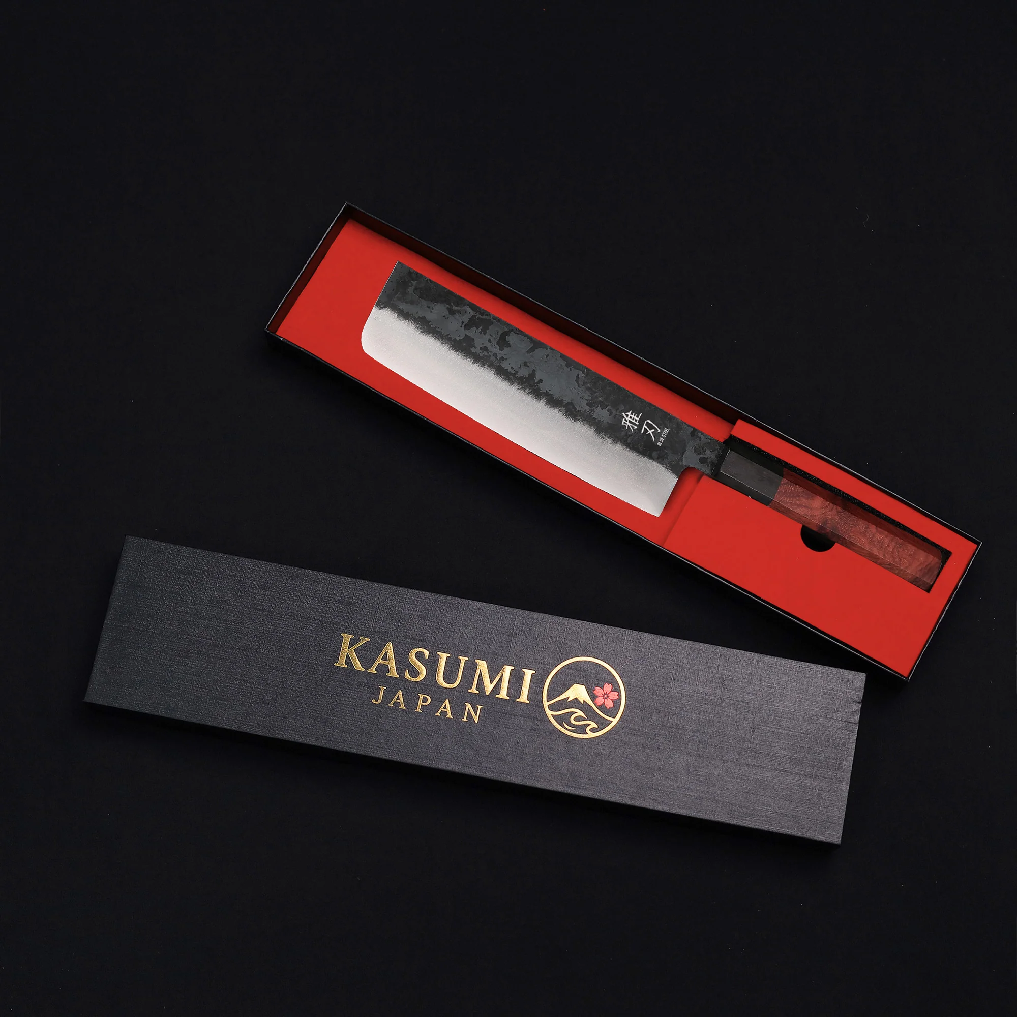 Essential 2-Piece Knife Set - Red Ebony Series (Gyuto + Nakiri) - Image 7