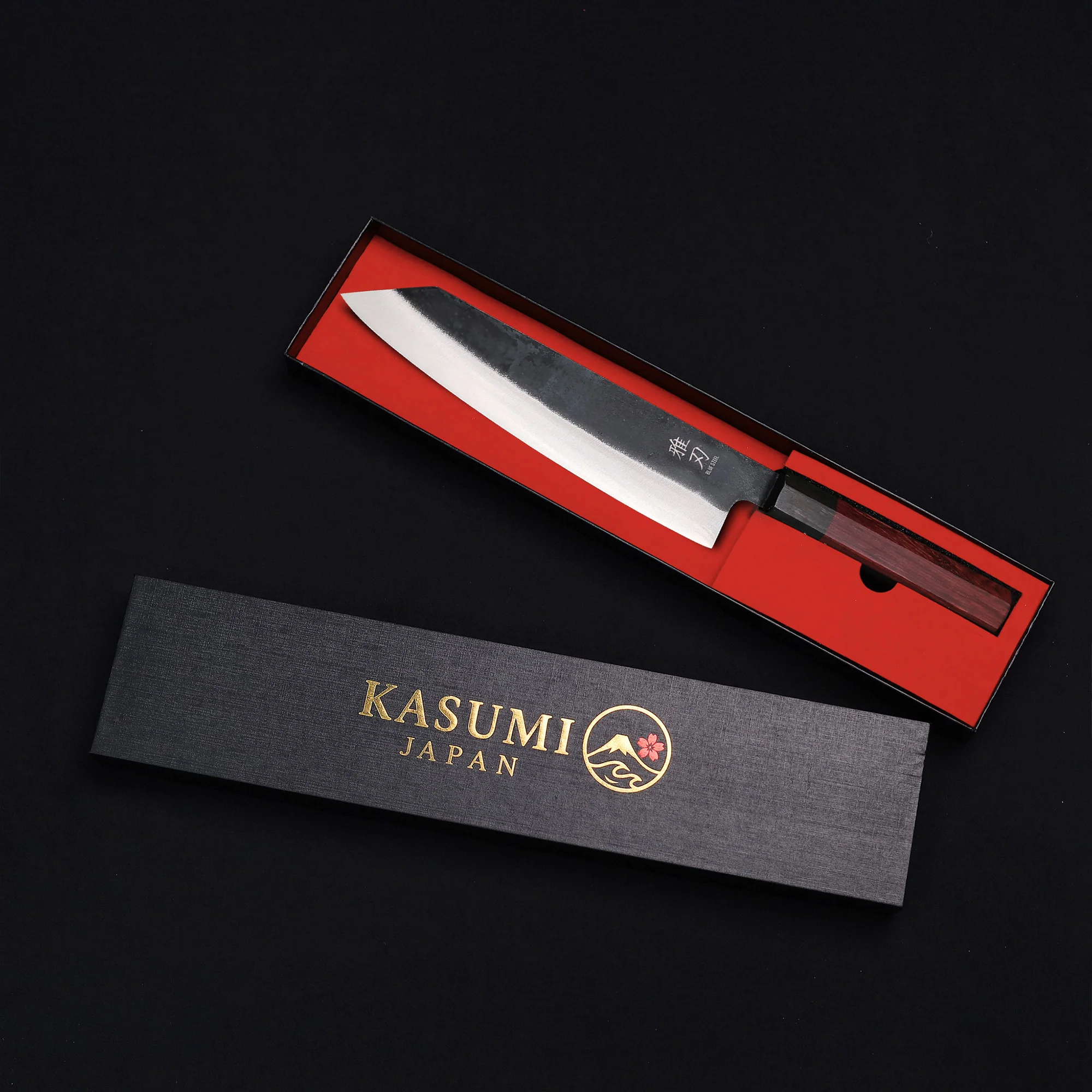 Bunka Knife – Blue Steel Red Ebony Series - Image 10