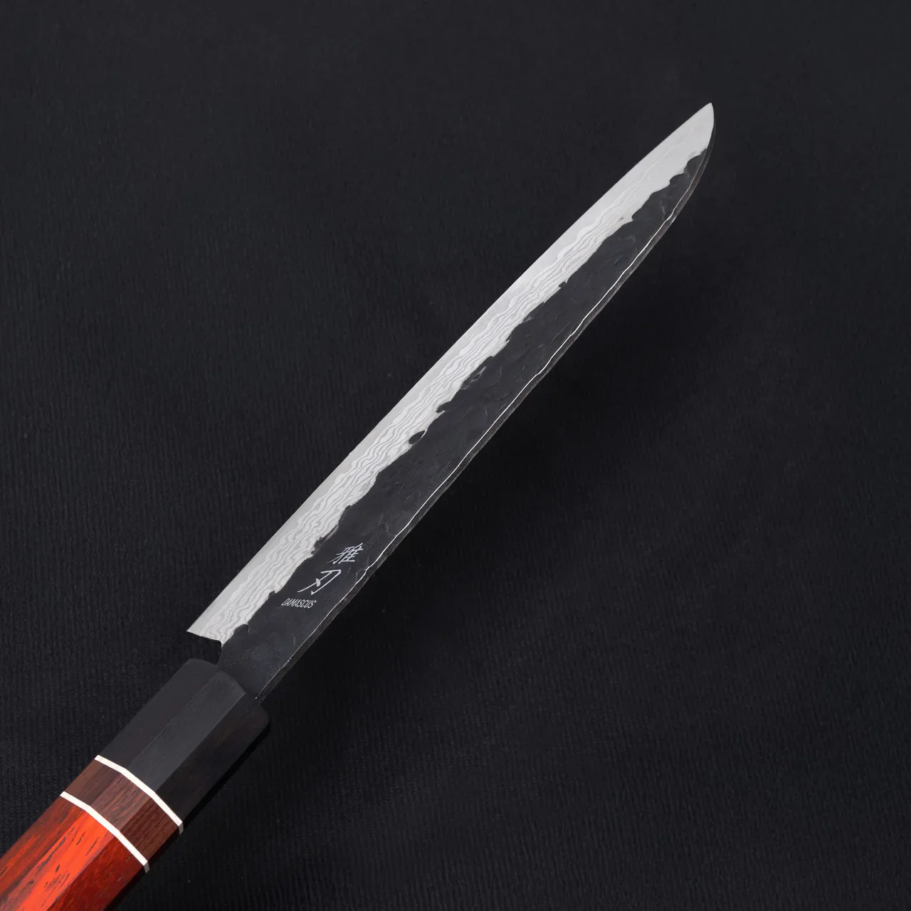Daily Cut Japanese Trio – Damascus Blades, Ebony Wood Handles (Gyuto, Nakiri, Santoku) - Image 6