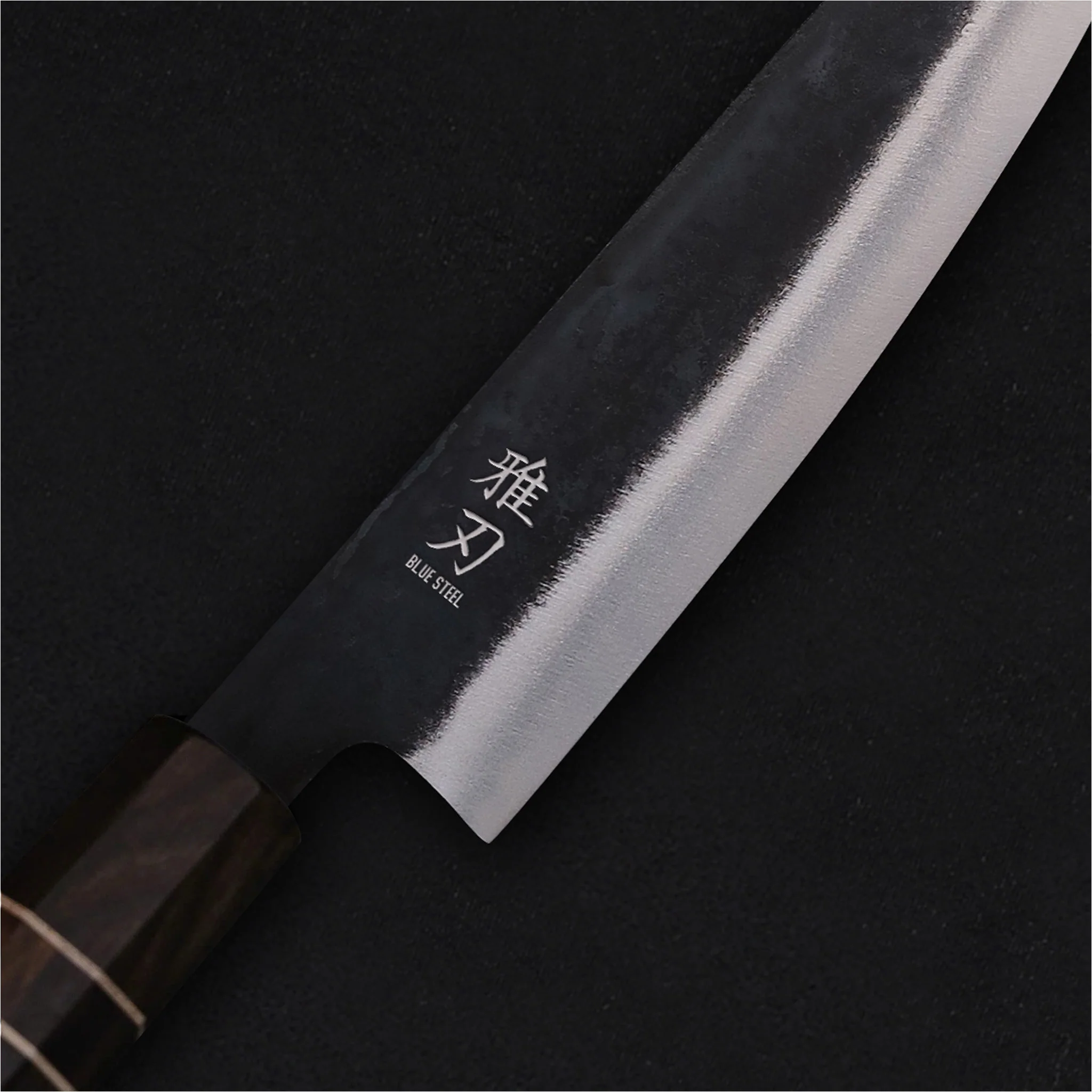Gyuto Blue Steel Ebony Wood Handle - Image 4