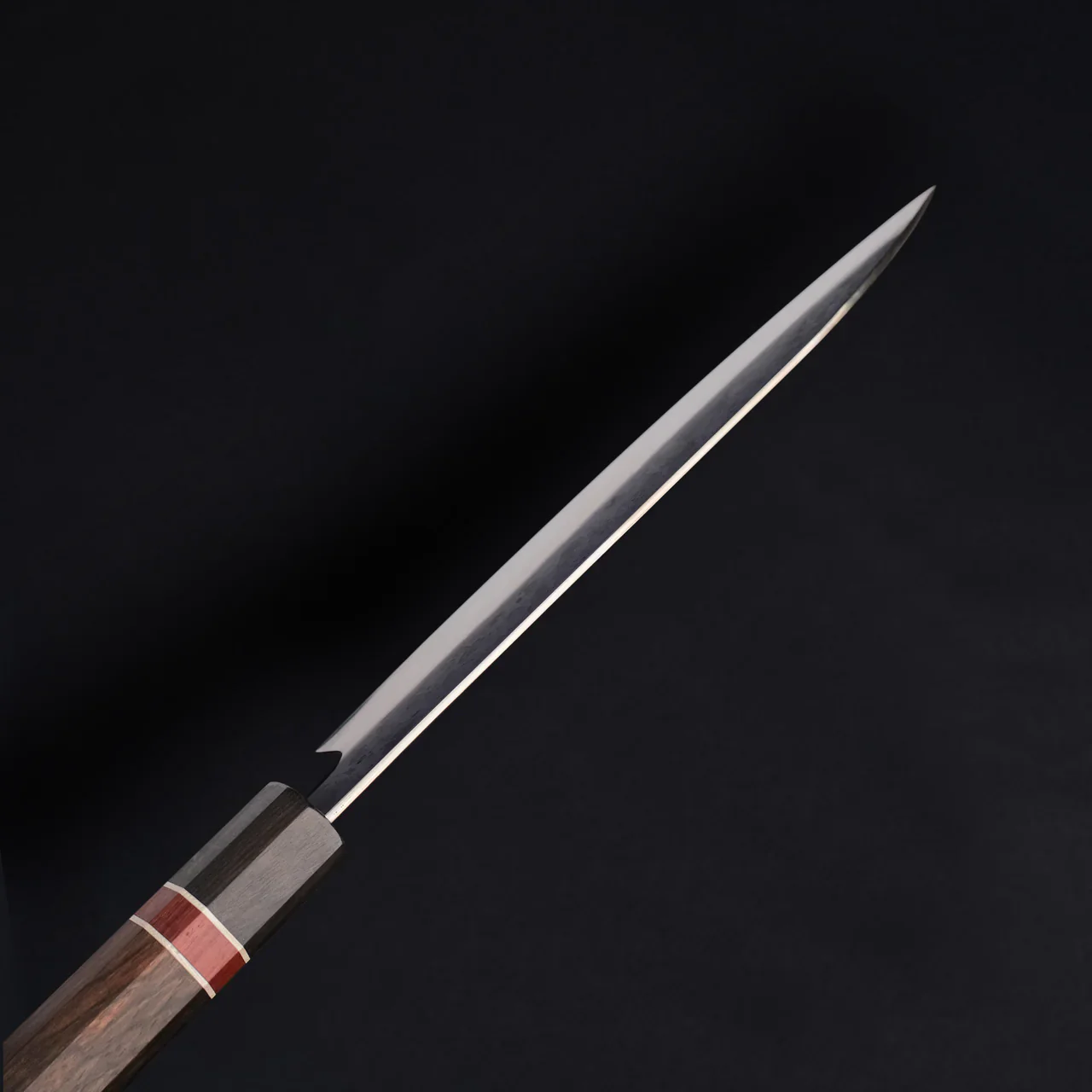 Gyuto Blue Steel Ebony Wood Handle + Whetstone - Image 3