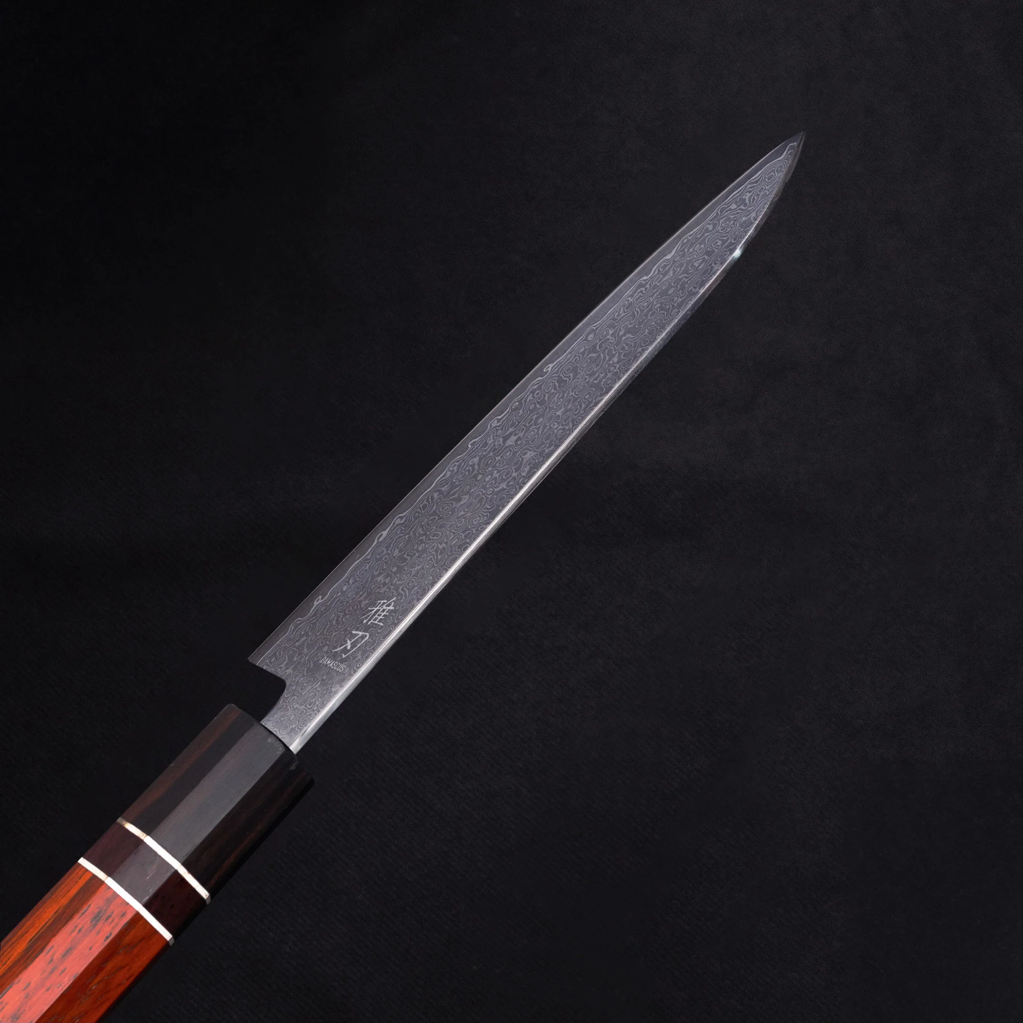 Gyuto Damascus VG10 Ebony Wood Handle - Image 4