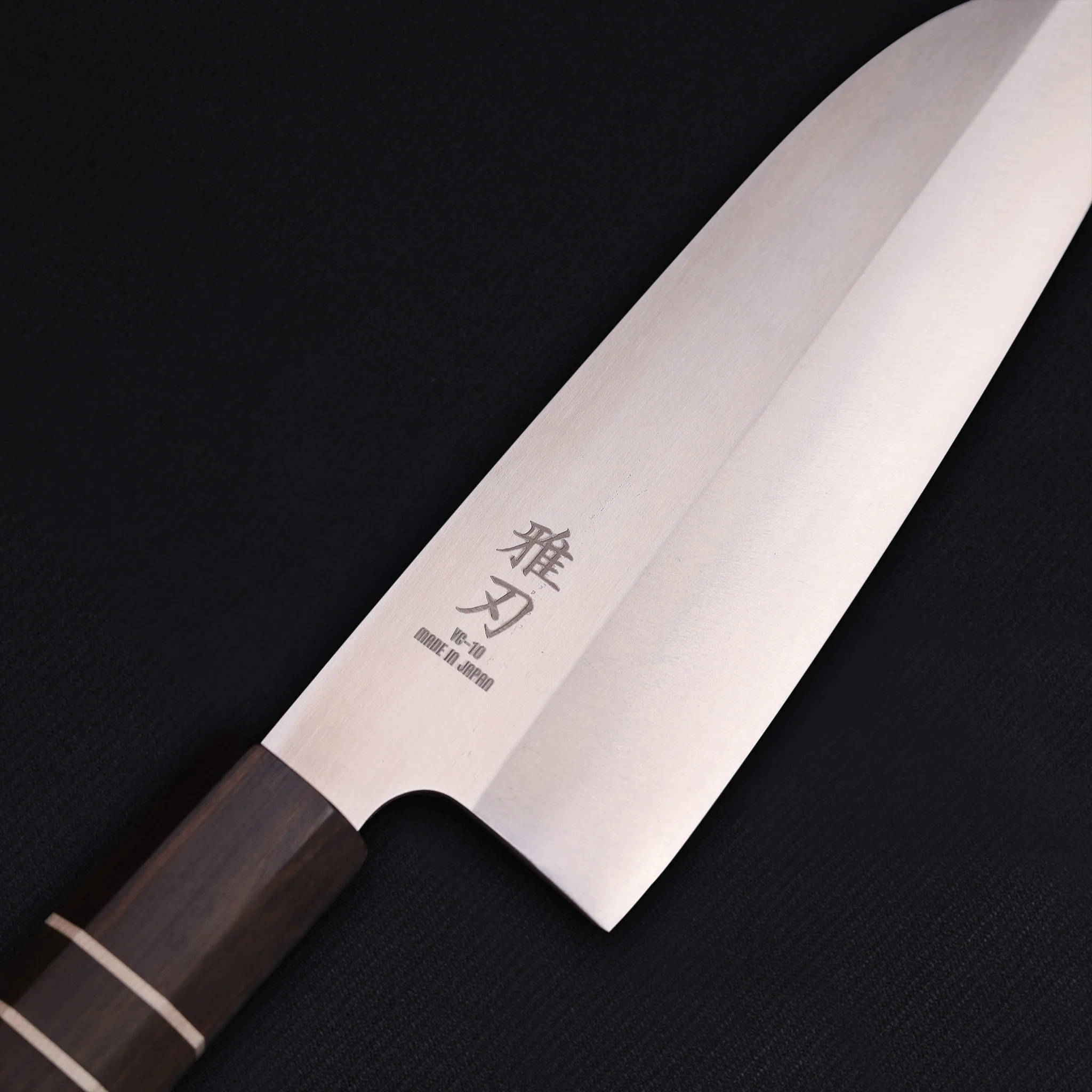 Santoku VG-10 Ebony Wood Handle 170mm Custom - Image 3